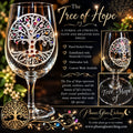 Tree of Hope hand-etched glassware by Phases Glass Etching